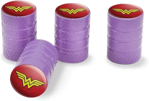 Miniatura 11 de GRAPHICS & MORE - Tapones para válvula de neumático de aluminio con el logo clásico de Wonder Woman Azul
