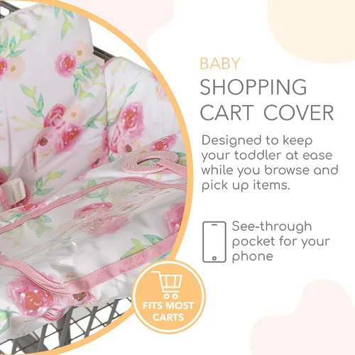 Miniatura 4 de Binxy Baby 2-en-1 Funda cómoda para silla alta y carrito de compras para bebé, funda cómoda para carrito de comestibles, funda universal para En