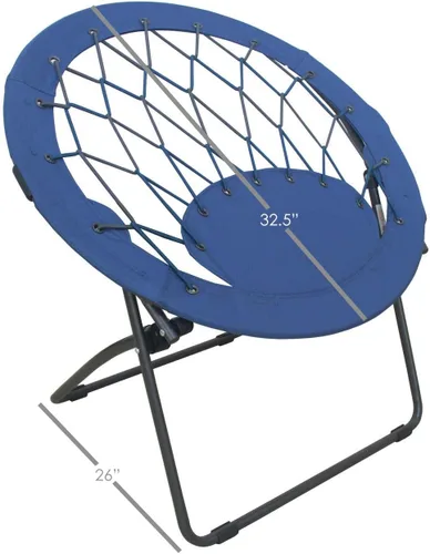 Miniatura 3 de Zenithen Bungee - Silla plegable portátil con marco de acero, perfecta para dormitorios, dormitorios y espacios de estar, uso para juegos, lectura