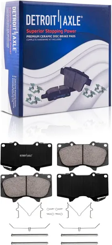 Miniatura 62 de Detroit Axle - Pastillas de freno traseras para Mercedes-Benz C230 C240 C280 C320 C350 CLK320 CLK350 CLK430 E300 E320 E420 E430 SLK350, pastillas