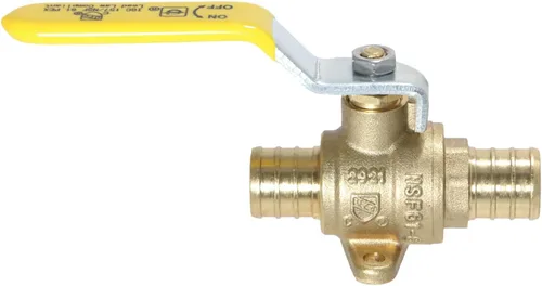 Miniatura 3 de Válvula de bola de cierre PEX XFITTING de 10 piezas de 3/4 pulgadas con oreja de gota, puerto completo, latón