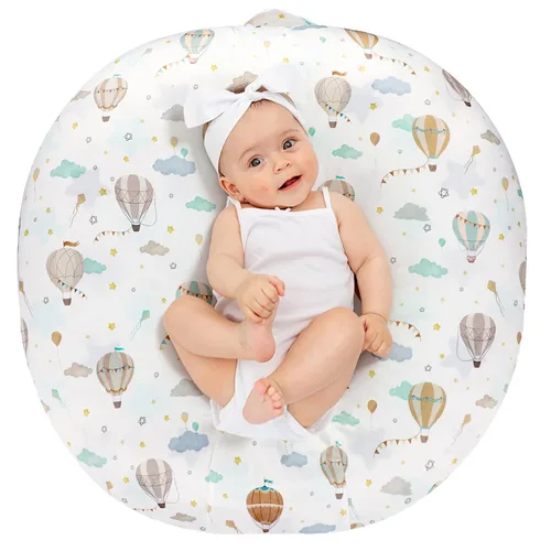 Miniatura 10 de DILIMI Funda para tumbona para recién nacido, ultra suave y cómoda, funda extraíble para almohada de tumbona infantil, granja (almohada no incluida)