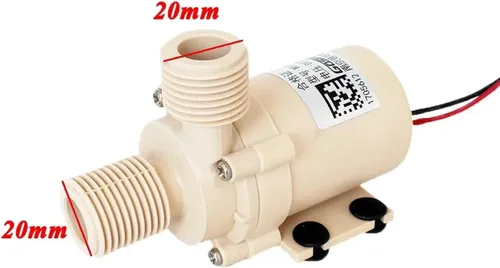 Miniatura 4 de DC 12V 24V (0-110 grados) Celsius Bomba de circulación de agua de grado alimenticio sin escobillas sumergible de gas solar calentador eléctrico