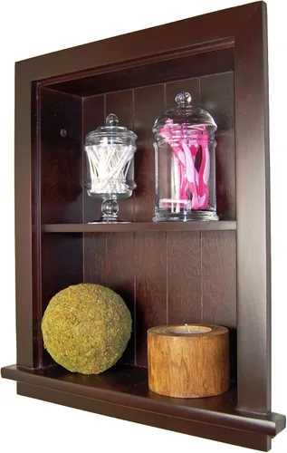 Miniatura 5 de Aiden - Botiquín de repuesto de pared empotrada de 14 x 18 pulgadas, inserto de gabinete de baño en la pared estante/estantes, fabricado en América