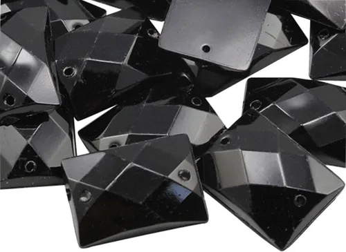 Miniatura 13 de Allstarco Topacio ahumado marrón CH25 de 0.551 x 0.394 in, cuentas rectangulares para coser, cuentas para manualidades, diamantes de imitación