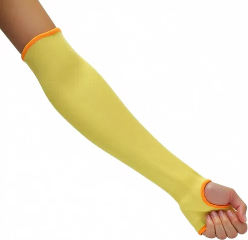 G & F PRODUCTS 100% Kevlar fiber by DuPont Cut Resistant Knit Sleeve, Sold by 6-piece pack Corte Nivel 3 con ranura para pulgar de 18 pulgadas
