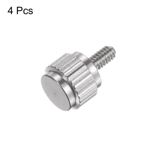 Miniatura 3 de HARFINGTON 4 pinzas Vernier tornillos de bloqueo M2x4mm cabeza plana redonda moleteada pulgar perilla pernos
