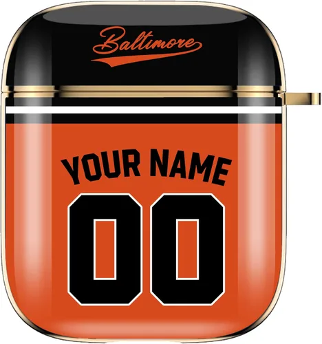 Miniatura 26 de Funda de béisbol personalizada con nombre y número para Apple AirPods de 2ª y 1ª generación, Arizona personalizada para fanáticos de los deportes