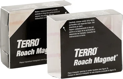 Miniatura 3 de TERRO Trampa magnética para cucarachas sin veneno T256SR con tecnología exclusiva de feromonas, mata hormigas, arañas, escropiones, peces plateados