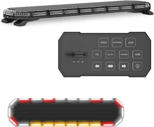 Miniatura 14 de SpeedTech Lights K-Force 47 - Barra de luz LED estroboscópica de policía de tamaño completo para montaje en techo, luces de advertencia para Verde