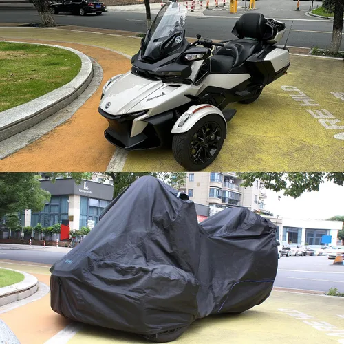 Miniatura 2 de Fenrir Funda para Motocicleta de Tres Ruedas Protección para Todas las Estaciones Impermeable Almacenamiento Exterior Orificio para Antena Diseño