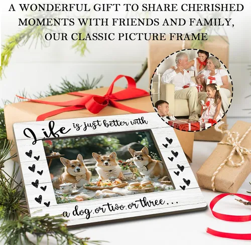 Miniatura 6 de Regalos para Amantes de Perros Marco de Fotos, Regalos para Amantes de Perros, Regalos Temáticos de Perros, Regalos de Perros para Mujeres, Marco