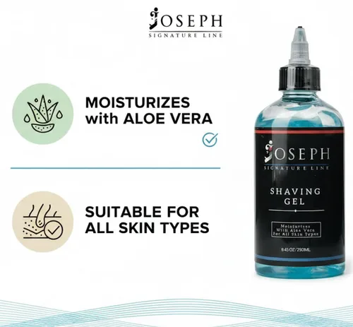 Miniatura 9 de Gel de afeitado transparente con aloe vera, gel de afeitar transparente para hombres, deslizamiento suave, fórmula hidratante y refrescante, sin