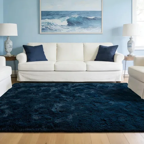 Miniatura 29 de Alfombra Corredor Suave de Pelo Largo para Dormitorio, 2 x 6 pies, alfombras esponjosas con parte inferior antideslizante para pasillo, junto a
