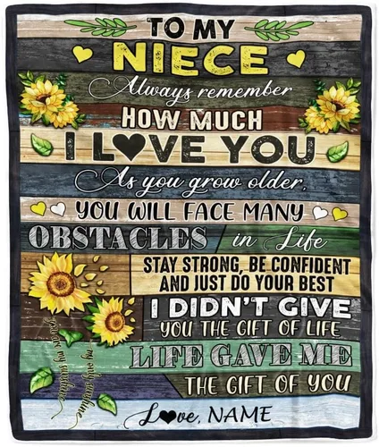 Miniatura 29 de Manta personalizada con texto en inglés «To My Niece», de Aunt Auntie Uncle Always Remember How Much I Love You Moon Butterfly Birthday Christmas