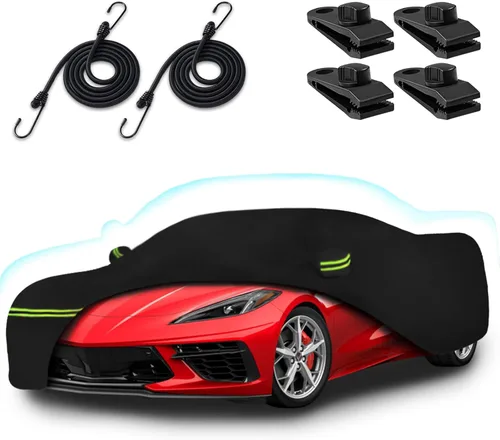 Miniatura 12 de Fundas de automóvil para Volkswagen New Beetle 1998-2025 de 2 puertas, impermeable para todo tipo de clima, cubierta completa de automóvil 210T