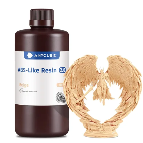 ANYCUBIC Tecnología de resina de 2ª generación, resina tipo ABS 2.0, resina para impresora 3D con alta dureza, detalles más precisos, bajo olor,