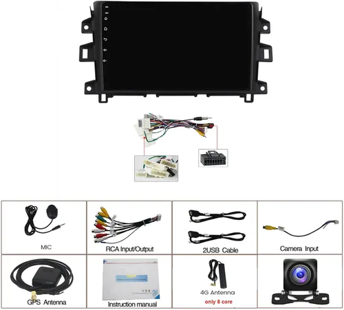 Miniatura 2 de Android 12 coche estéreo radio navegación GPS unidad principal 9 pulgadas pantalla táctil para Nissan Navara NP300 2011 ~ 2016 con 720 p cámara