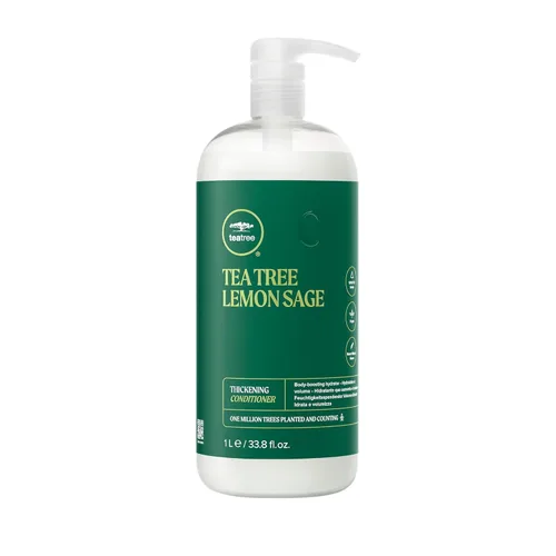 Miniatura 4 de Acondicionador Engrosador de Árbol de Té y Salvia de Limón, Construye Cuerpo + Aumenta Volumen, Para Cabello Fino