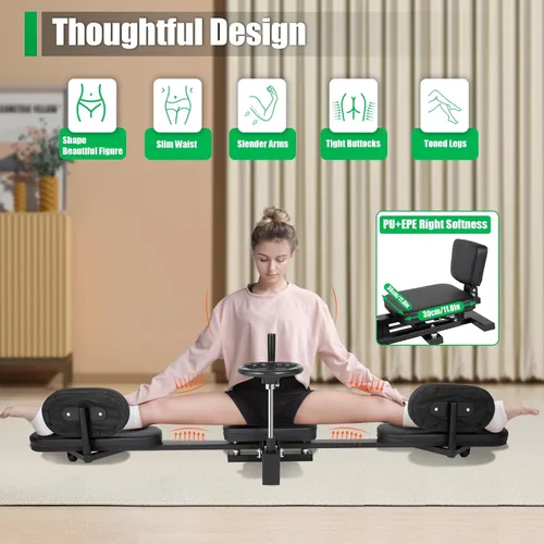 Miniatura 4 de Máquina estiradora de piernas, estiramiento de entrenamiento de piernas divididas, 200 grados pro máquina de estiramiento de piernas