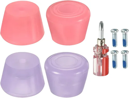 Miniatura 7 de PATIKIL Topes de punta para patines con destornillador, bloque de tapones de freno de goma, para reemplazo de accesorios de patines
