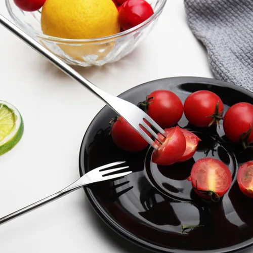 Miniatura 8 de 6 tenedores para fondue de acero inoxidable con asas de polipropileno para queso, chocolate y frutas, tenedores de cocina para cocinar y entretener