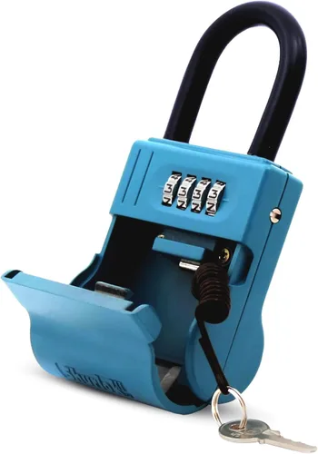 Miniatura 10 de ShurLok SL-100W candado a combinación de cuatro dígitos azul, SL-200W
