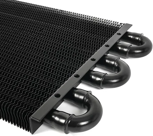 Miniatura 3 de Enfriador de aceite de transmisión de 6 filas, kit enfriador de aceite de motor remoto universal de aluminio de 6 pasos de 5/16", radiador con kit