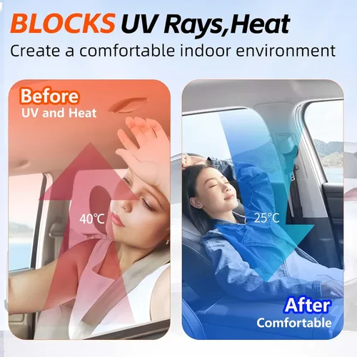 Miniatura 5 de 2PLY - Película de tinte de ventana de carbono de alta calidad al 5% VLT para automóviles de 20 pulgadas x 100 pies y 8 piezas de herramientas