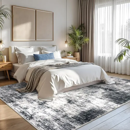 Miniatura 705 de IOHOUZE Alfombra abstracta lavable de 3 x 12 pies para pasillos, antideslizante para cocina, camino de entrada de lana sintética para interiores