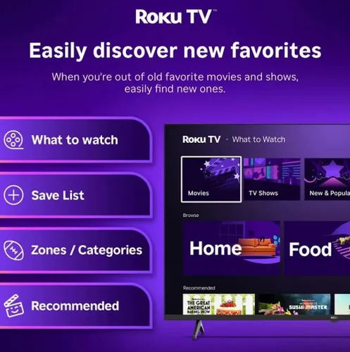 Miniatura 8 de Roku Hiro H24C2C4 - Televisor LED inteligente de pantalla plana HD de 24 pulgadas y 720p con audio Dolby para transmisión, con Wi-Fi, Bluetooth