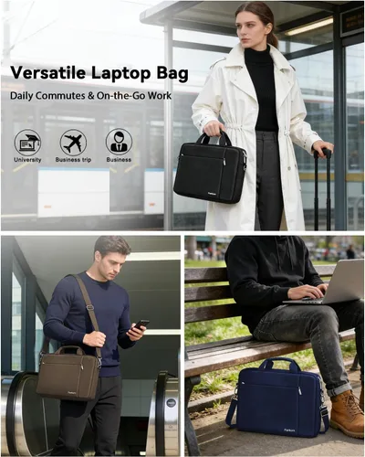 Miniatura 2 de Ferkurn Funda para portátil para mujeres y hombres, compatible con HP Envy Pavilion Omen/LG Gram/MSI/Dell Inspiron XPS/Lenovo/Acer, con correa