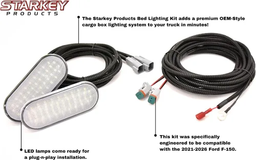 Miniatura 4 de Starkey - Kit de luces LED para cama – Compatible con Ford F-150 2021–2025 – Estilo OEM Plug-and-Play