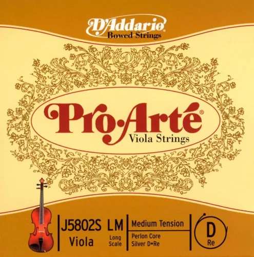 Miniatura 14 de D'Addario Pro-Arte Viola Single A String, escala media, tensión media