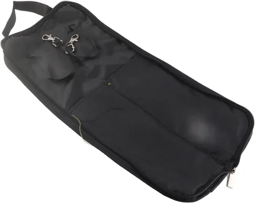 Miniatura 4 de Dilwe Bolsa de baqueta, 5 colores para baqueta, bolsa colgante para baqueta, bolso portátil con asa (verde)