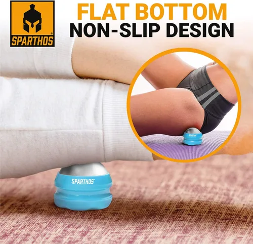Miniatura 6 de Sparthos Bola de rodillo de masaje frío – Masajeador de criosfera fitness – Copas de masaje de hielo Cryo Cryocup – para músculos, cara, músculos