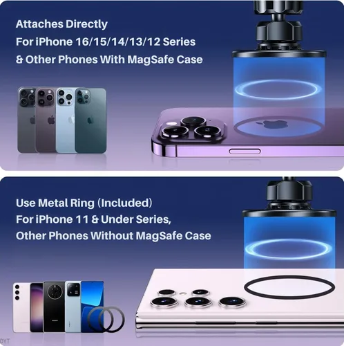 Miniatura 3 de Soporte de teléfono para tu coche Magsafe (20 súper imanes). Soporte magnético para teléfono para automóvil【Rotación de 360°】 Soporte de teléfono