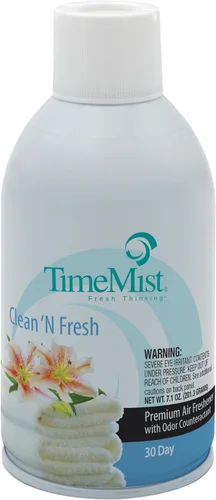 Miniatura 2 de TimeMist Recambios de ambientador medido de alta calidad, limpio y fresco, 7.1 onzas (caja de 12) - 1042771 - Dura hasta 30 días y neutraliza