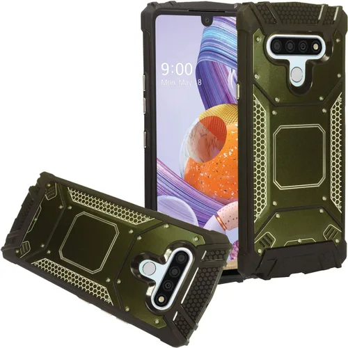Miniatura 17 de Para LG Stylo 6 LM-Q730 (2020) - Funda híbrida con soporte de anillo - RS2 Negro