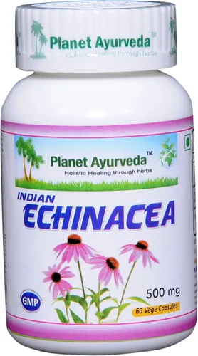 Miniatura 2 de Planet Ayurveda Echinacea, 500mg Cápsulas Vegetales - 2 Botellas