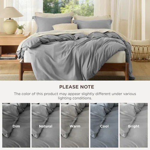Miniatura 6 de Bedsure Funda de edredón tamaño King: juego de ropa de cama suave de doble cepillado para niños y adultos, cierre de cremallera, 3 piezas, incluye 1