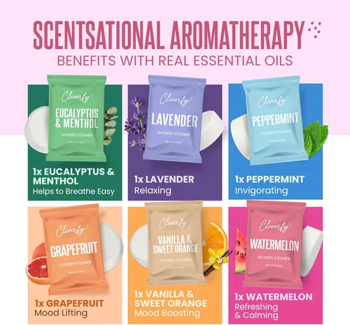 Miniatura 4 de Cleverfy Shower Steamers - Aromaterapia - Regalos de cumpleaños para mujeres, mamá, esposa, abuela, ella, mejor amiga, hija, hermana, adolescentes