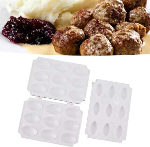 Miniatura 6 de Albóndigas, fabricante de rollos, procesador de albóndigas manual para hacer pastel de carne, herramienta de prensa para hacer carne casera