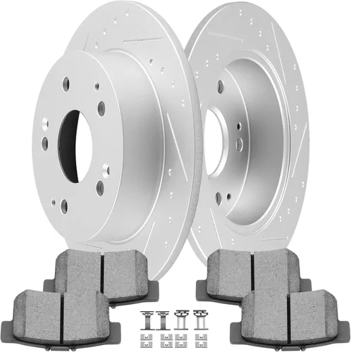 Miniatura 25 de SCITOO Kit de freno delantero Rotores de freno delantero y pastillas de freno de cerámica para Hyundai Sonata 2009-2015, 2011-2016 para Kia Optima