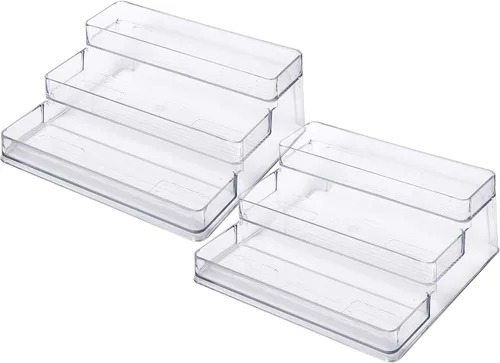 Miniatura 5 de SIMPLEMADE Organizador de Especiero de 3 Niveles - Estante de Almacenamiento Versátil para Cocina, Baño, Dormitorio y Oficina, Juego de 2