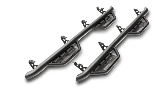RealTruck Podium LG Steps para Toyota Tacoma | Longitud de Cabina, Acero Inoxidable, Negro Texturizado | HPT1580CC-TX | Compatible con Toyota Tacoma