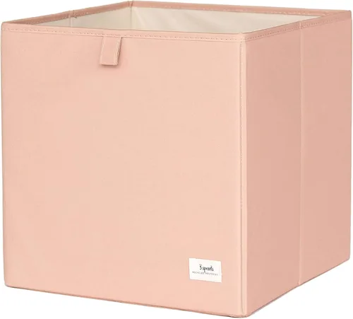 Miniatura 2 de 3 Sprouts Cubo de almacenamiento de tela reciclada, organizador plegable de 13 pulgadas para sistemas de estanterías de cubos, cubos para niños