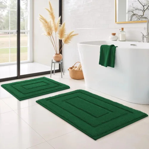 Miniatura 40 de GRANNY SAYS Alfombras de baño antideslizantes, lavables, extra suaves y absorbentes de agua para baño, alfombra de baño peluda de felpa, alfombra