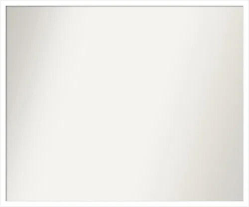 Miniatura 67 de Amanti Art Espejo de baño blanco para sobre el fregadero, 32 x 45 pulgadas, espejo de tocador rectangular blanco esbelto, marco de madera moderno