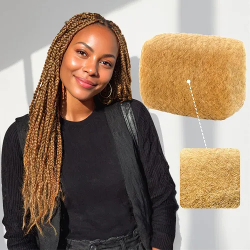 Miniatura 8 de IUC Afro Kinkys - Paquete de cabello humano a granel (12 pulgadas, 1.76 onzas, rubio, #613) 4C afro rizado 100% cabello humano, ideal para trenzar